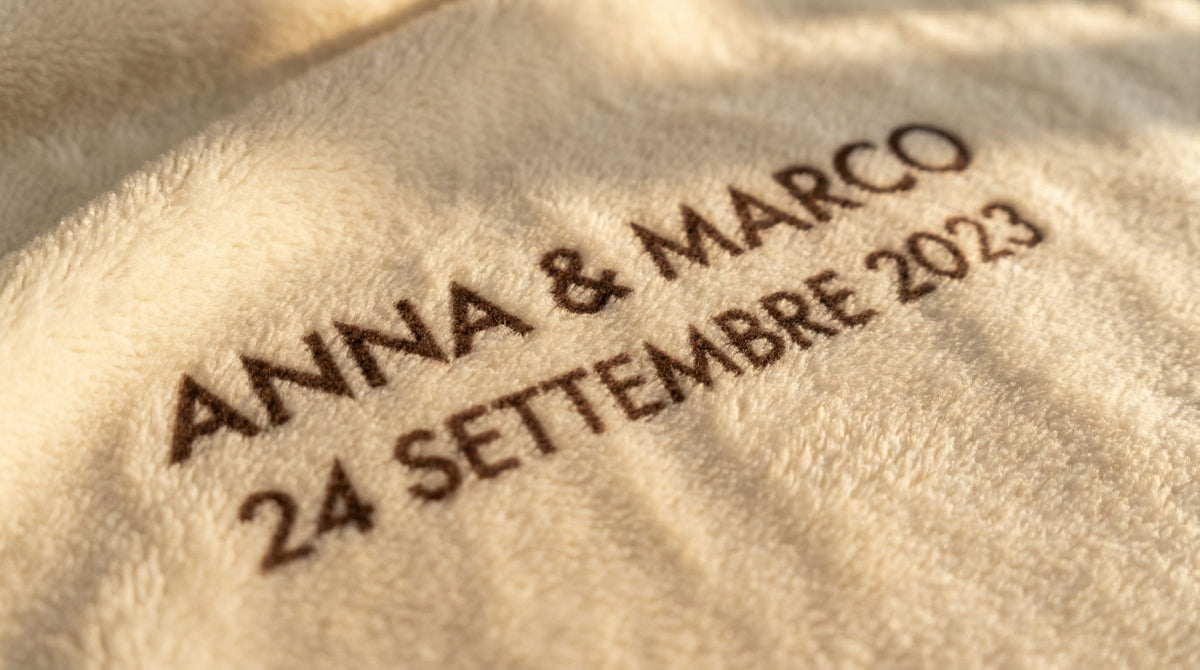 Plaid Personalizzato con Nomi e Foto – La Coperta dei Nostri Ricordi