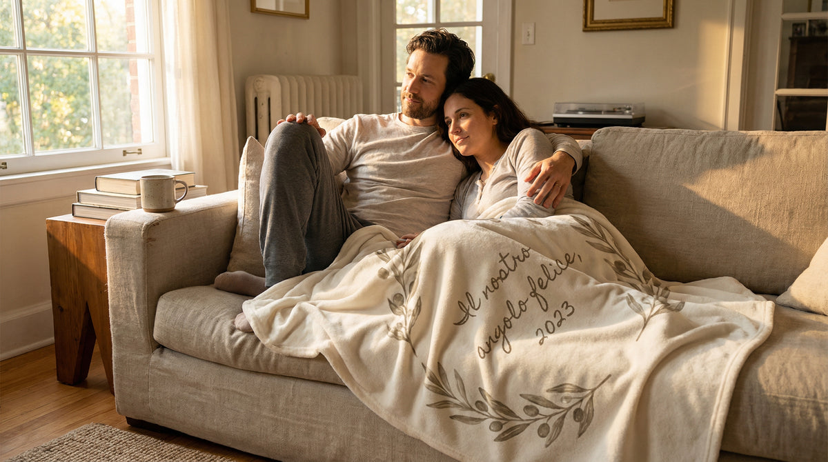 Plaid Personalizzato con Nomi e Foto – La Coperta dei Nostri Ricordi