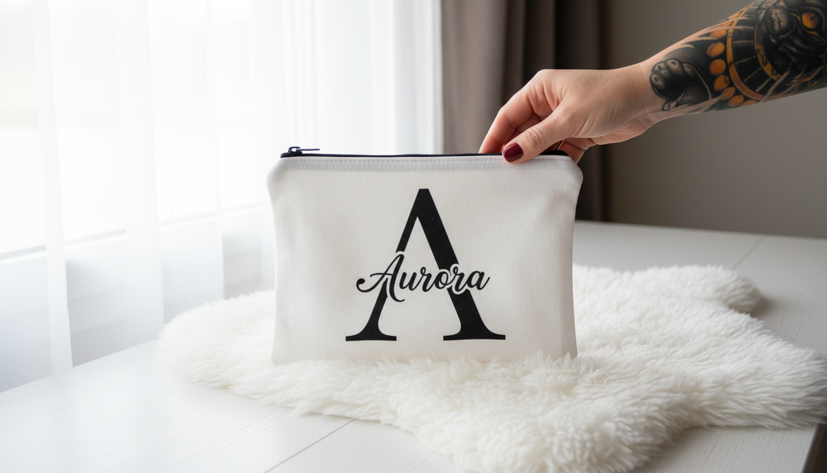 Pochette Personalizzata con Iniziale e Nome Integrato
