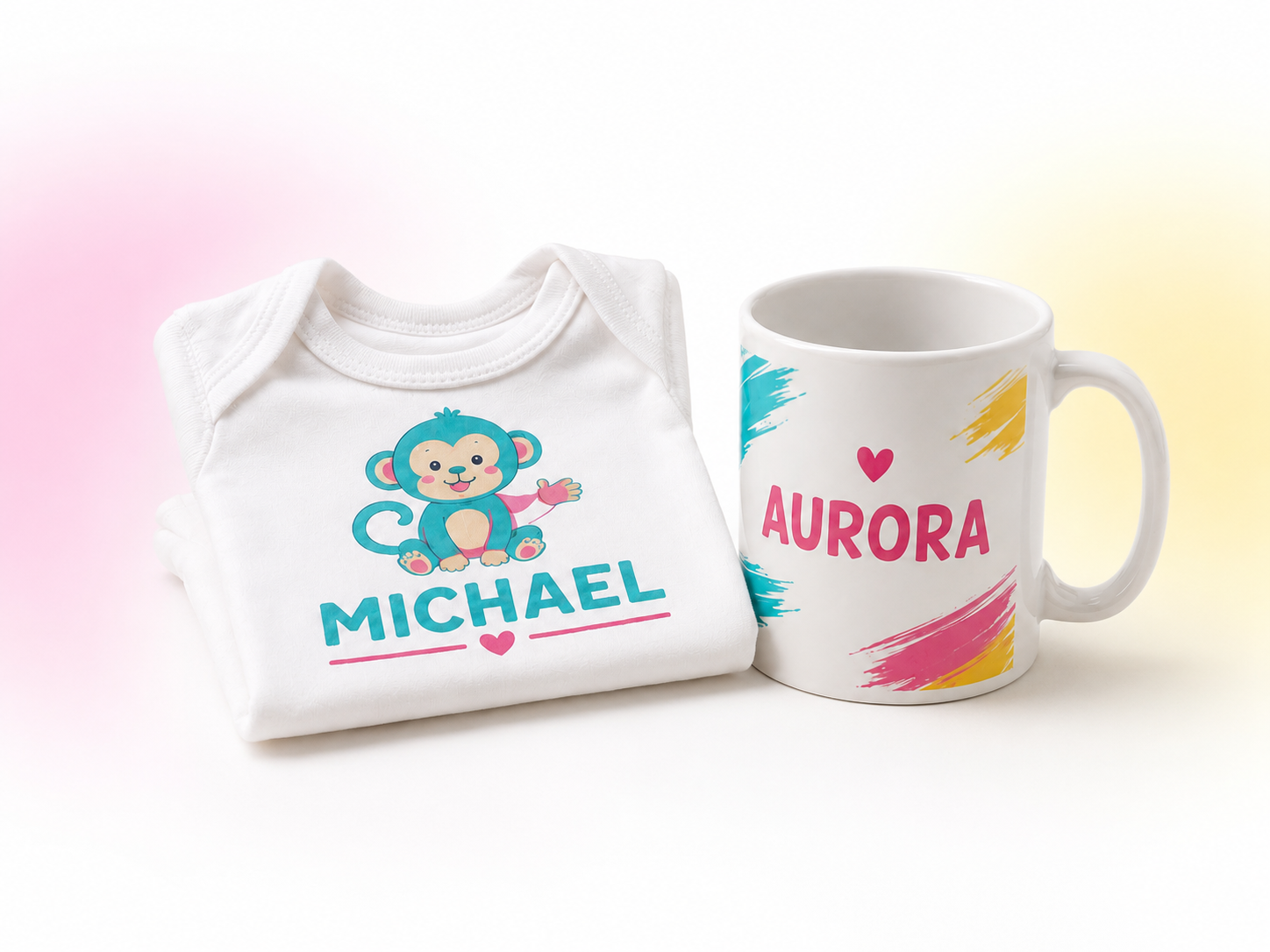 Body e tazza personalizzati